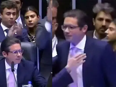 Empurra-empurra entre Camila Jara e Nikolas Ferreira termina em queda e troca de acusações