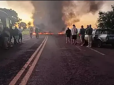 Protesto indígena tem liberação parcial da MS-162 após diálogo em Sidrolândia