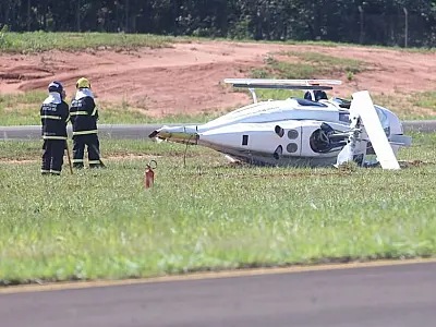 Helicóptero da Casa Militar passará por perícia após acidente em Campo Grande