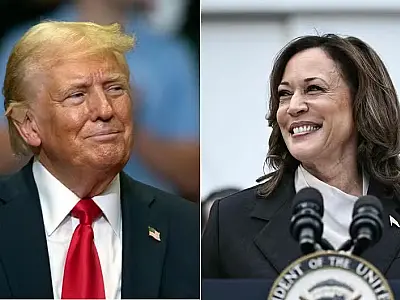 Kamala Harris e Donald Trump protagonizam disputa histórica pela presidência dos EUA 
