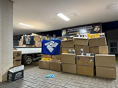 Caminhão com R$ 3 milhões em contrabando é apreendido em Ponta Porã