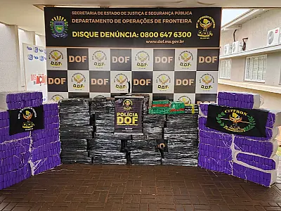 DOF intercepta carregamento de maconha avaliado em R$ 2,1 milhões em Ponta Porã