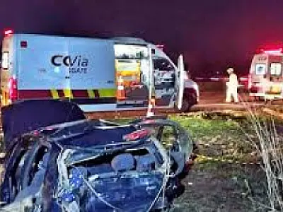 Família sofre grave acidente na BR-163; motorista foge sem prestar socorro