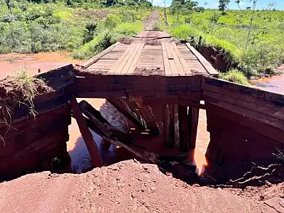 Chuvas intensas isolam comunidades, destroem pontes e colocam municípios de MS em emergência