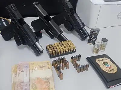 Fisiculturista é preso após ameaçar policial com arma de fogo