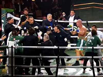 Caos no ringue: Popó vence Wanderlei Silva, mas pancadaria se estende após a luta
