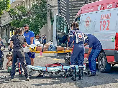 Atropelamento na Avenida Ceará em Campo Grande deixa mulher em estado grave