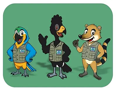 Quati é escolhido como mascote institucional