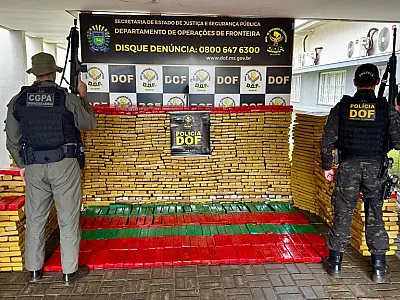 Operação conjunta apreende comboio com 22 toneladas de drogas em Ponta Porã