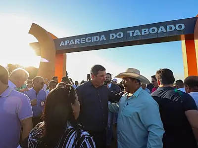 Eduardo Riedel reforça compromisso com eventos culturais e infraestrutura em Aparecida do Taboado