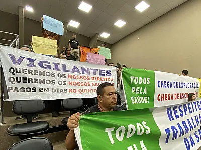 Protesto de vigilantes na Alems contra "bico" de policiais mobiliza categorias