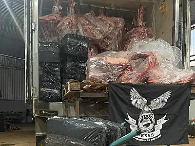Ação das Polícias em MS desmantela quadrilha de traficantes com carga de drogas disfarçada em carne