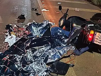 Colisão entre moto e caminhão em Ponta Porã resulta na morte de duas mulheres
