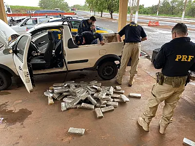 MS: Polícia Rodoviária Federal apreende 104 Kg dedrogas em Nova Alvorada do Sul