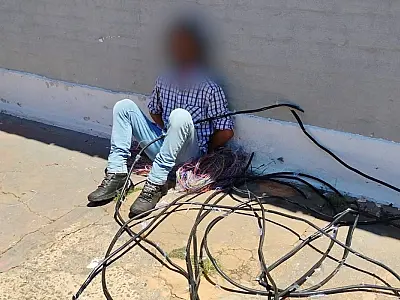 Furto de fios deixa 30 mil imóveis sem internet em Campo Grande; suspeito é preso em flagrante