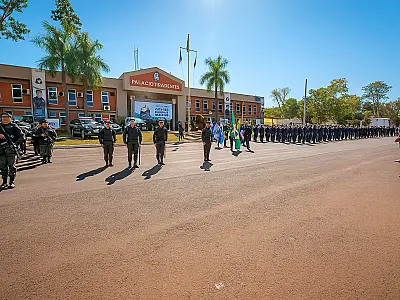 Polícia Militar de MS celebra 190 anos com homenagens e anúncio de investimentos em segurança
