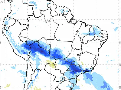 Ciclone Bomba na Argentina vai derrubar temperaturas em três regiões do Brasil