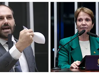 Eduardo Bolsonaro ataca Tereza Cristina nos EUA e diz que lei proposta pela senadora é "inócua"