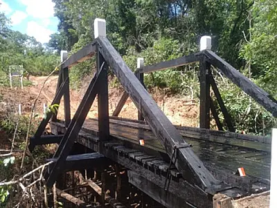 Camapuã: Mais uma ponte é reconstruída na área rural