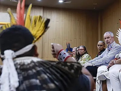 Após protesto, indígenas Munduruku são recebidos por presidente da COP