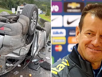 Dunga, ex-técnico da seleção brasileira, sofre acidente de carro na região metropolitana de Curitiba