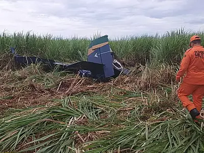 Piloto morre em queda de avião agrícola em Nova Andradina, MS