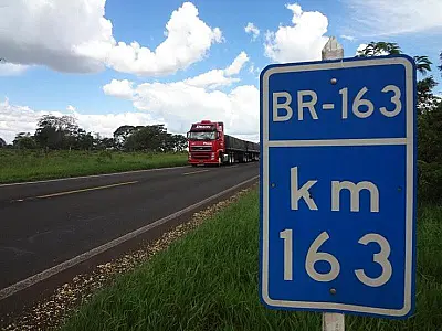 Trecho da BR-163 em MS será leiloado nesta quinta; concessão prevê R$ 16,59 bilhões em obras