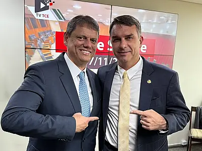 Foto com Tarcísio reforça articulação de Flávio Bolsonaro em disputa da direita para 2026