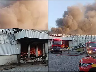 Incêndio de grandes proporções atinge fábrica da dona da Colcci em Santa Catarina