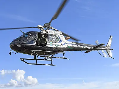 Chega ao Rio Grande do Sul o helicóptero enviado por MS para socorrer as vítimas das enchentes