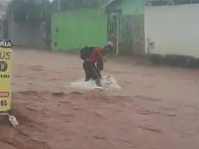 Temporal em MS provoca alagamentos em varias cidades e mobiliza equipes de resgate