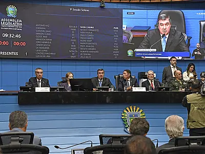 Riedel destaca parceria entre os Poderes e avanço econômico durante abertura dos trabalhos na Alems