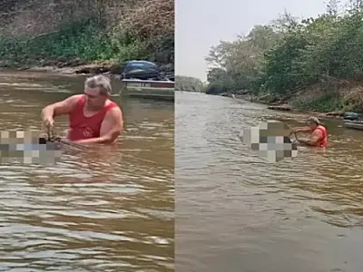 Homem morre afogado após cair no Rio Aquidauana enquanto pilotava barco