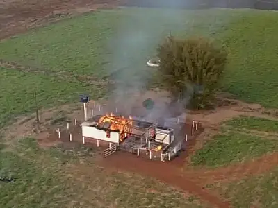 Conflito em fazenda de Caarapó termina em incêndio e destruição de equipamentos