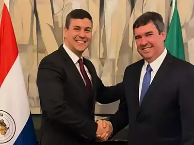 Presidente do Paraguai visita obras da ponte binacional em Mato Grosso do Sul