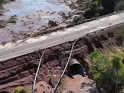 Justiça determina bloqueio de R$ 35 milhões de empresas após rompimento de barragem na BR-163 em MS