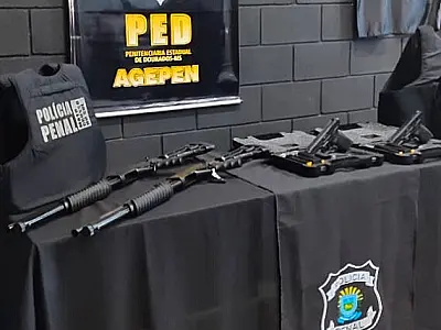 Nova Viatura Blindada, Armamentos e Coletes Reforçam Segurança no Presídio de MS