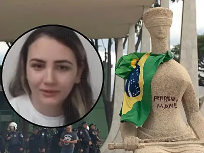 Moraes rejeita dosimetria de Débora do Batom por lei ainda não ter sido promulgada