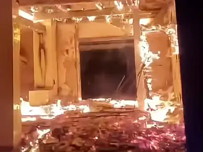 Incêndio de grandes proporções destrói sede de fazenda no Pantanal de MS