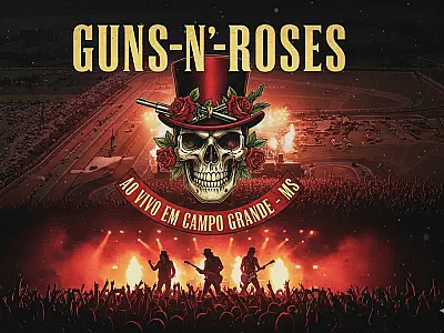 Guns N' Roses confirma show em Campo Grande no dia 9 de abril