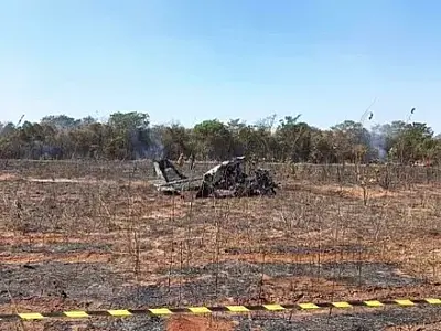 Avião agrícola cai próximo ao aeroporto de Costa Rica (MS); Duas mortes confirmadas
