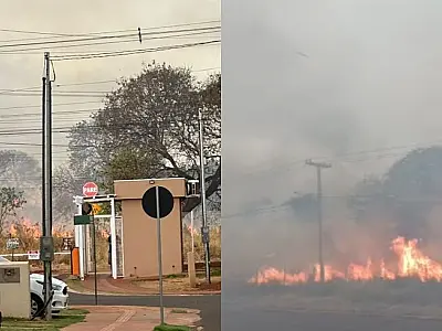 Incêndio em área de mata assusta moradores do Parati antes da chegada da chuva