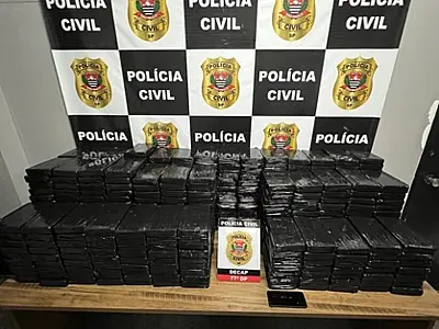 Caminhão de MS é interceptado com 450 quilos de cocaína destinados à cracolândia em SP