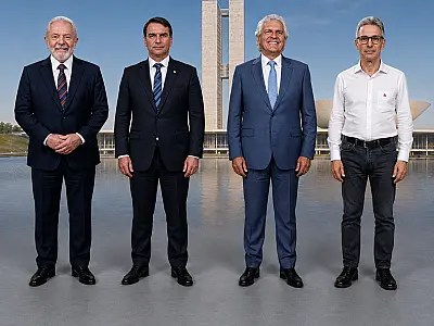 Caiado e Zema superam Flávio Bolsonaro em cenários de 2º turno contra Lula, aponta pesquisa