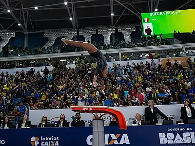 Brasileiros garantem vaga para o Mundial de ginástica artística, na Holanda