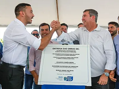 Riedel entrega macro-obras em Sonora, Pedro Gomes e Coxim e reforça apoio à região Norte de MS
