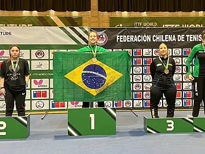 Brasil fatura 28 medalhas, 11 de ouro, no tênis de mesa paralímpico