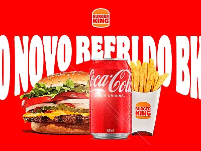 BK entra na era Coca-Cola e promete Free Refill em todas as lojas