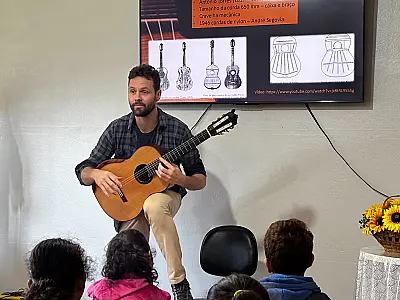 Oficina sobre a história do violão acontece amanhã em São Gabriel do Oeste