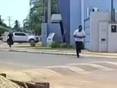 Preso por tentativa de homicídio foge algemado do Fórum de Coxim e é recapturado